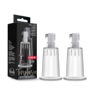 Temptasia By Blush® | Nipple Cylinders Set of 2 Clear Pump