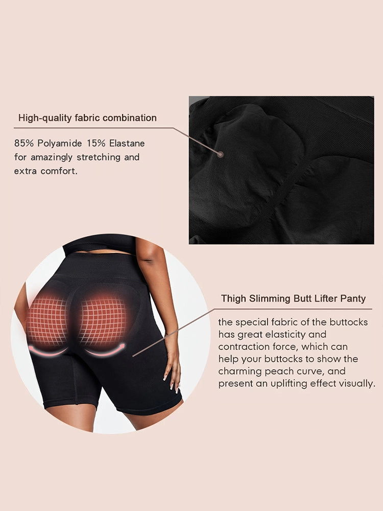 Tigh High Waist Tummy Control Buttock Lift Shaper Shorts