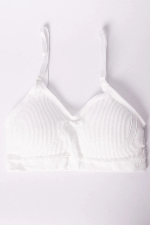 White Seamless Lingerie Set